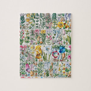 Puzzle Les fleurs Vintages La nature rose L'art unique du