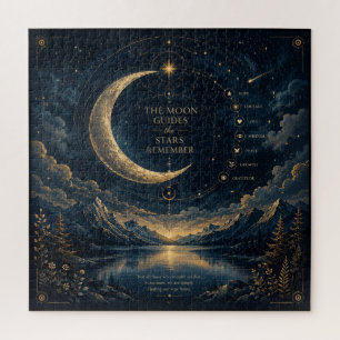 Puzzle Les Guides de la Lune   Art Céleste Lune & Étoiles