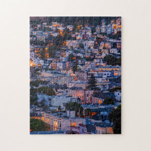 Puzzle Les hauteurs de Bernal au crépuscule