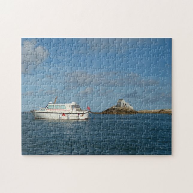 Puzzle Les îles de Jersey sur la mer. (Horizontal)