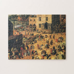 Puzzle Les jeux Bruegel Midieval des enfants