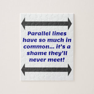 Puzzle Les lignes parallèles ont tellement en commun, dr