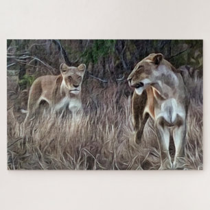 Puzzle Les lionesses