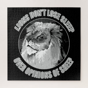 Puzzle Les lions ne perdent pas leur sommeil sur les opin