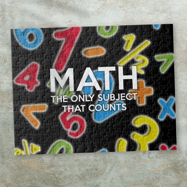 PUZZLE LES MATHS, LA SEULE MATIÈRE QUI COMPTE (MATH THE ONLY SUBJECT THAT COUNTS JIGSAW PUZZLE)