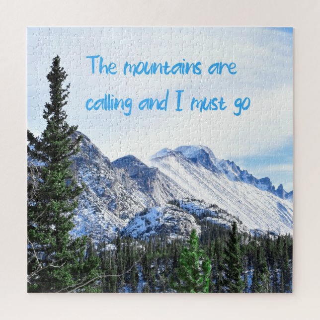 Puzzle Les montagnes appellent - 20x20 pouces (Vertical)