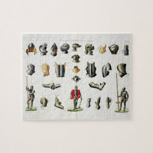 Puzzle Les morceaux distincts de l'armure d'un chevalier,