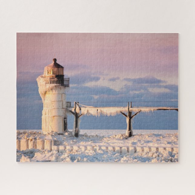 Puzzle Les phares | Le phare du lac Michigan (Horizontal)