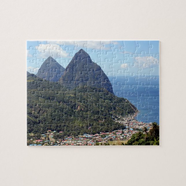 Puzzle Les pitons et le Soufriere (Horizontal)