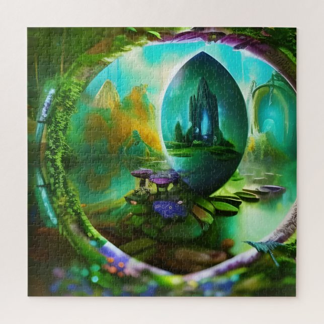 Puzzle Les portails dans le portail des jardins (Vertical)