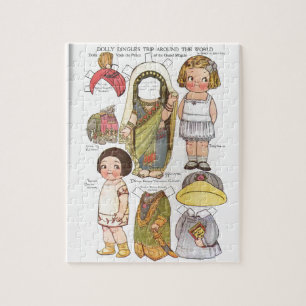 Puzzle Les poupées en papier de Dolly Dingle : Tour du mo