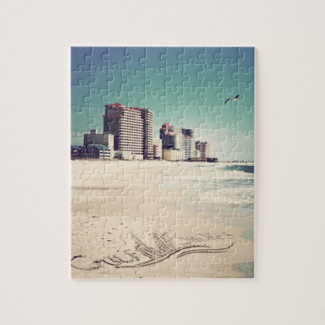 Puzzle Les rivages de Golfe, plage de l'Alabama (Vertical)