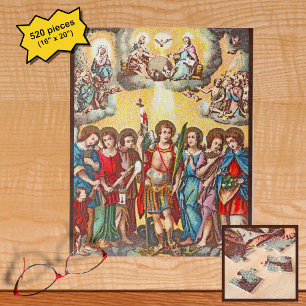 Puzzle Les Sept Archanges (CP 001; Chromolithographie)