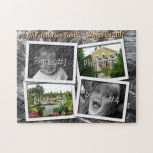 Puzzle Les souvenirs de famille 4 photos faites sur