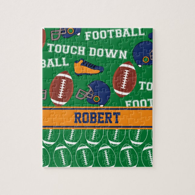 Puzzle Les SPORTS personnalisent le motif du football (Vertical)