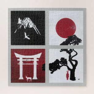 Puzzle L'esprit japonais Peinture par Alfred Fox