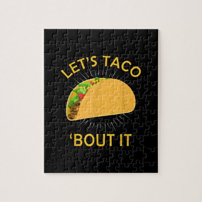 Puzzle Lets Taco Bout It - Taco Cinco De Mayo Cadeau (Vertical)
