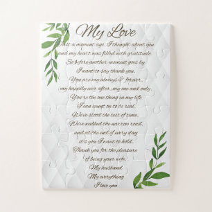 Puzzle Letters to my Husband