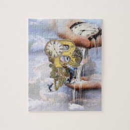 Puzzle Lettre d'anniversaire B Steampunk