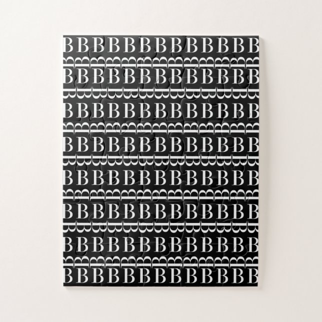 PUZZLE LETTRE INITIALE MONOGRAPHIQUE B (Vertical)