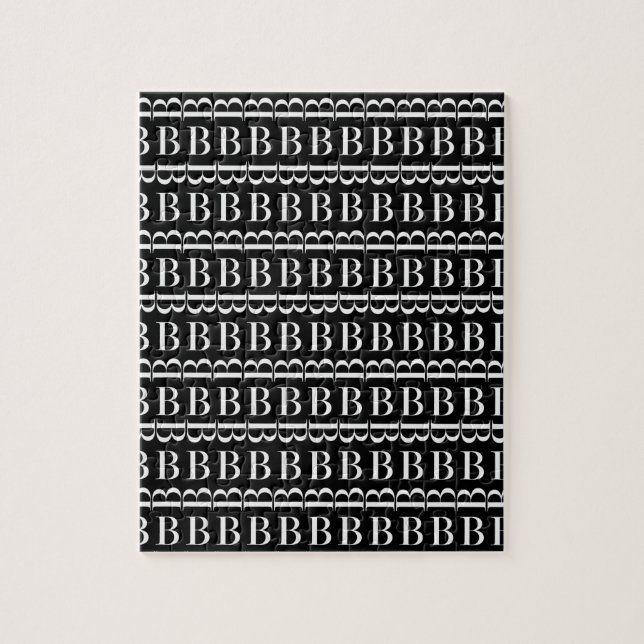 PUZZLE LETTRE INITIALE MONOGRAPHIQUE B (Vertical)
