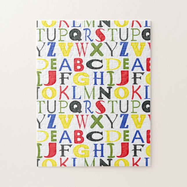 Puzzle Lettres de couleur vive de Megan Meagher (Vertical)
