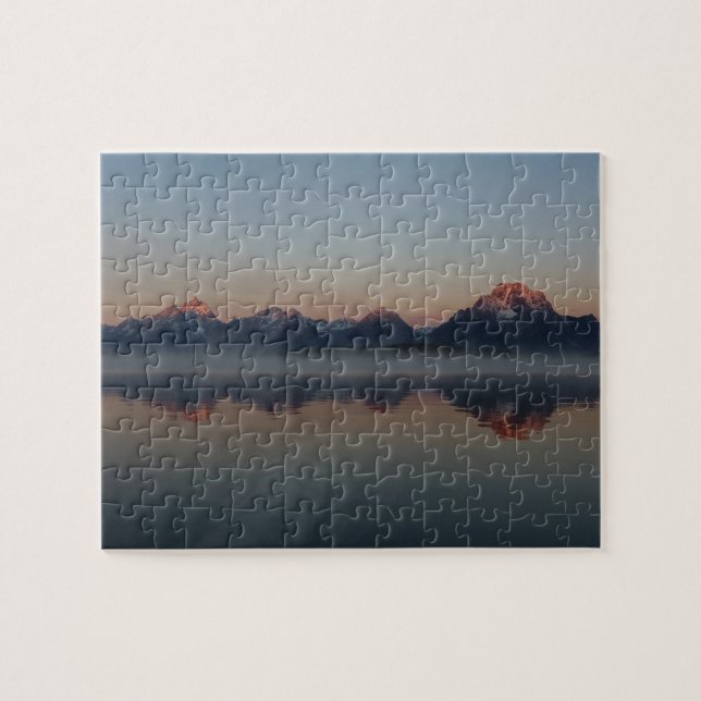 Puzzle Lever de soleil au Jackson Dam Grand Teton Nationa (Horizontal)