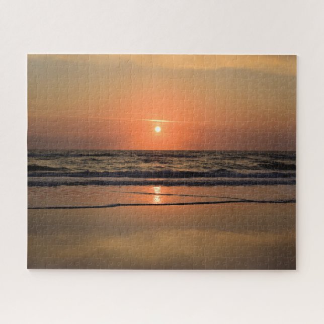 Puzzle Lever de soleil sur Cocoa Beach, Floride - 16x20 (Horizontal)