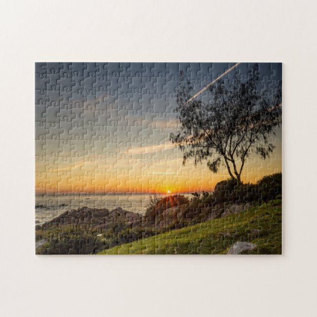 Puzzle Lever de soleil sur la plage Armação, Brésil (Horizontal)
