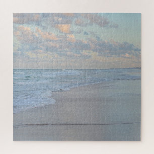 Puzzle Lever de soleil sur la plage, eau calme, artistiqu