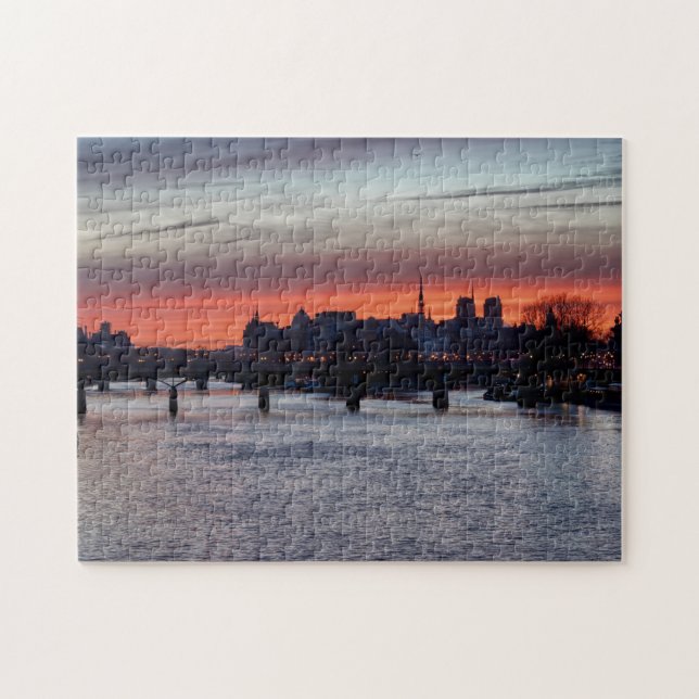 Puzzle Lever de soleil sur l'île de la Cité et Notre Dame (Horizontal)