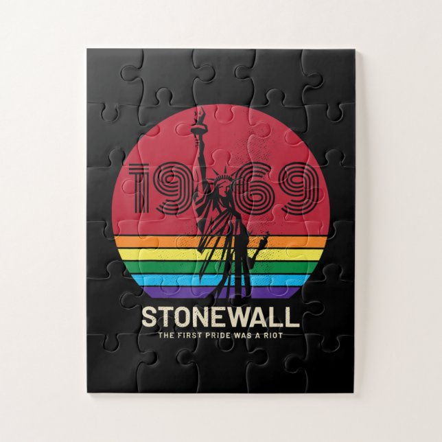 Puzzle Lgbt Gay Lesbian Pride 52e anniversaire Stonewall (Vertical)