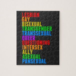 Puzzle LGBTQQIAAP Fierté Diversité Arc-en-ciel Acrostique