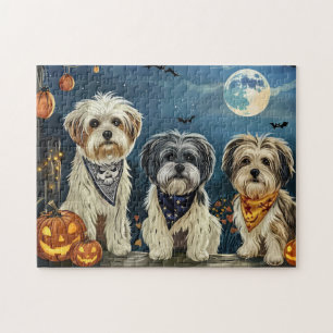 Puzzle Lhasa Apso Halloween Éffrayant
