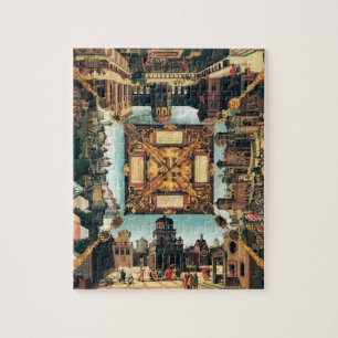 Puzzle L'histoire de David, dessus de table peint, 1534