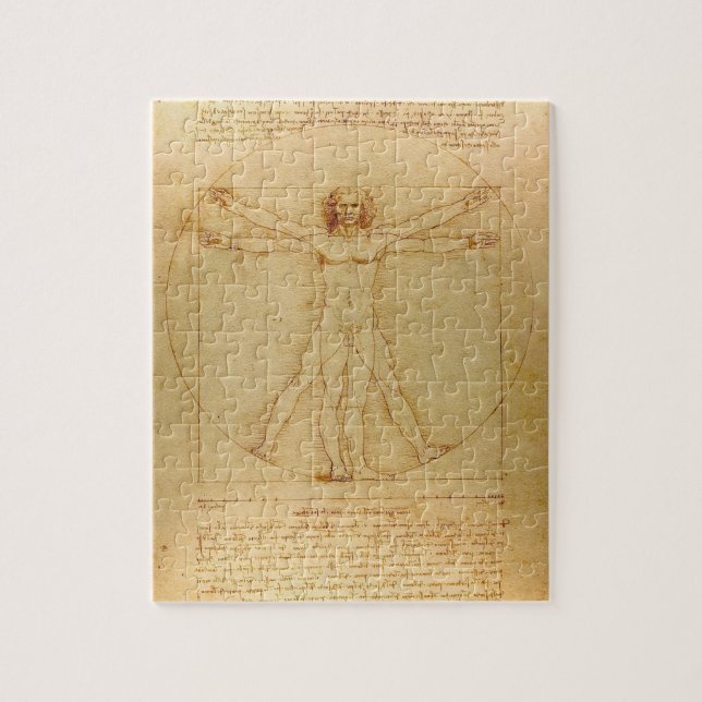 Puzzle L'homme vitruvien de Da Vinci (Vertical)