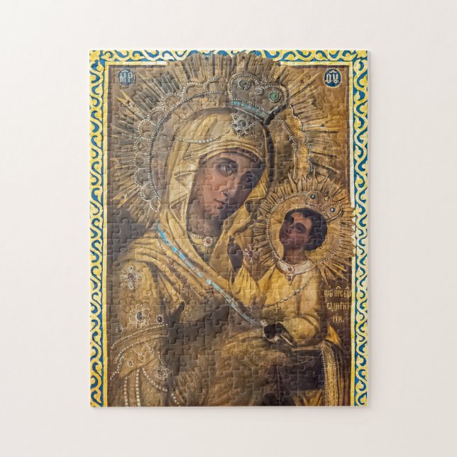 Puzzle L'icône orthodoxe Theotokos et le Christ Enfant (Vertical)