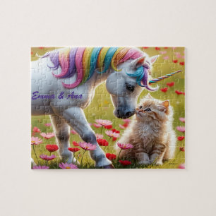 Puzzle Licorne Magique et Meilleures Amies Chatons 