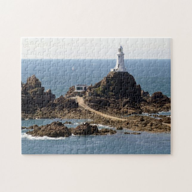 Puzzle Light House Tower Jersey Isle. (Horizontal)