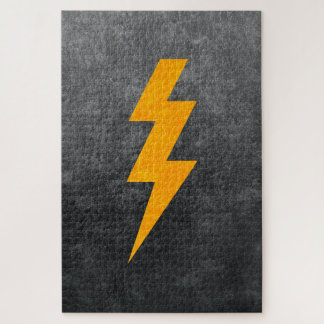 Puzzle Lightning Bolt in Concrete
