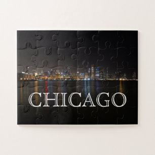 Puzzle Ligne aérienne de Chicago sur le lac Michigan