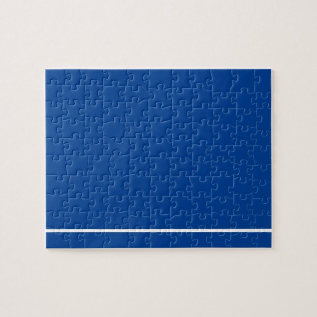 Puzzle Ligne blanche mince Frustrant Blague bleue (Horizontal)