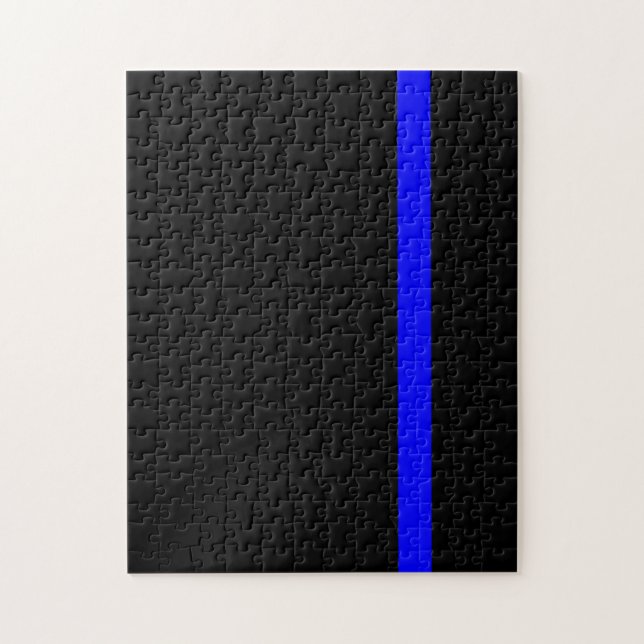 Puzzle Ligne bleue claire symbolique verticale (Vertical)