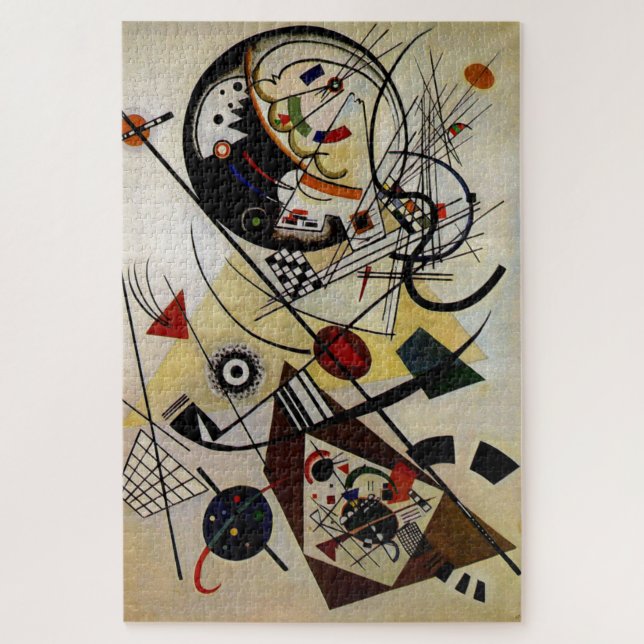 Puzzle Ligne ininterrompue Kandinsky Transverse Abstraite (Vertical)