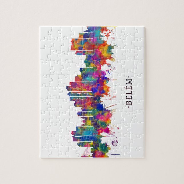 Puzzle Ligne Skyline Belém Brésil (Vertical)