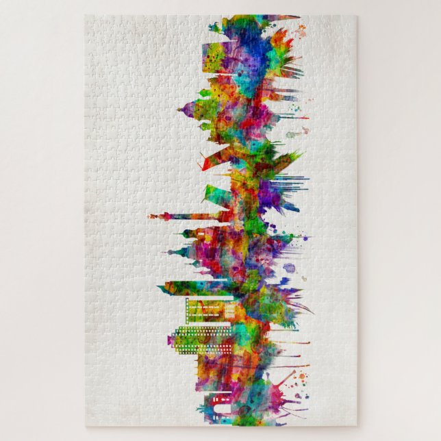 Puzzle Ligne Skyline Russie de Saint-Pétersbourg (Vertical)