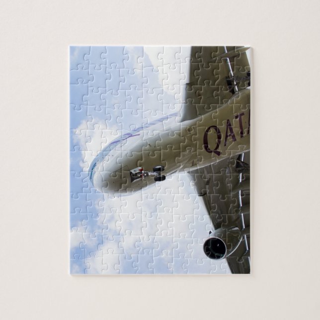 Puzzle Lignes aériennes Airbus A380 du Qatar (Vertical)