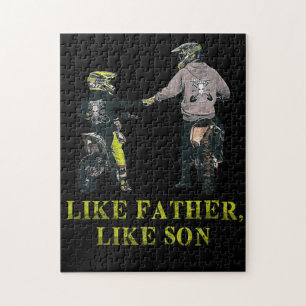Puzzle Like Father Like Son Motocross Dirt Bike