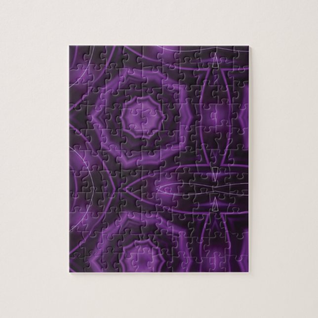 Puzzle lila geometrischer Kunst (Vertikal)
