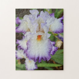 Puzzle - Lila Weißer Orchid